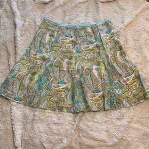 Gap paisley print flared skirt
